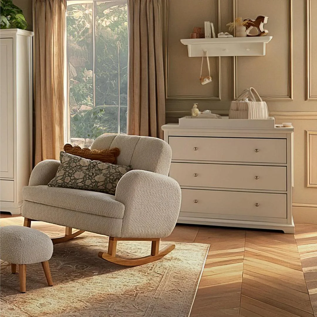 CuddleCo Shelf (800m with 3 knobs) Assembled - White - Image 2