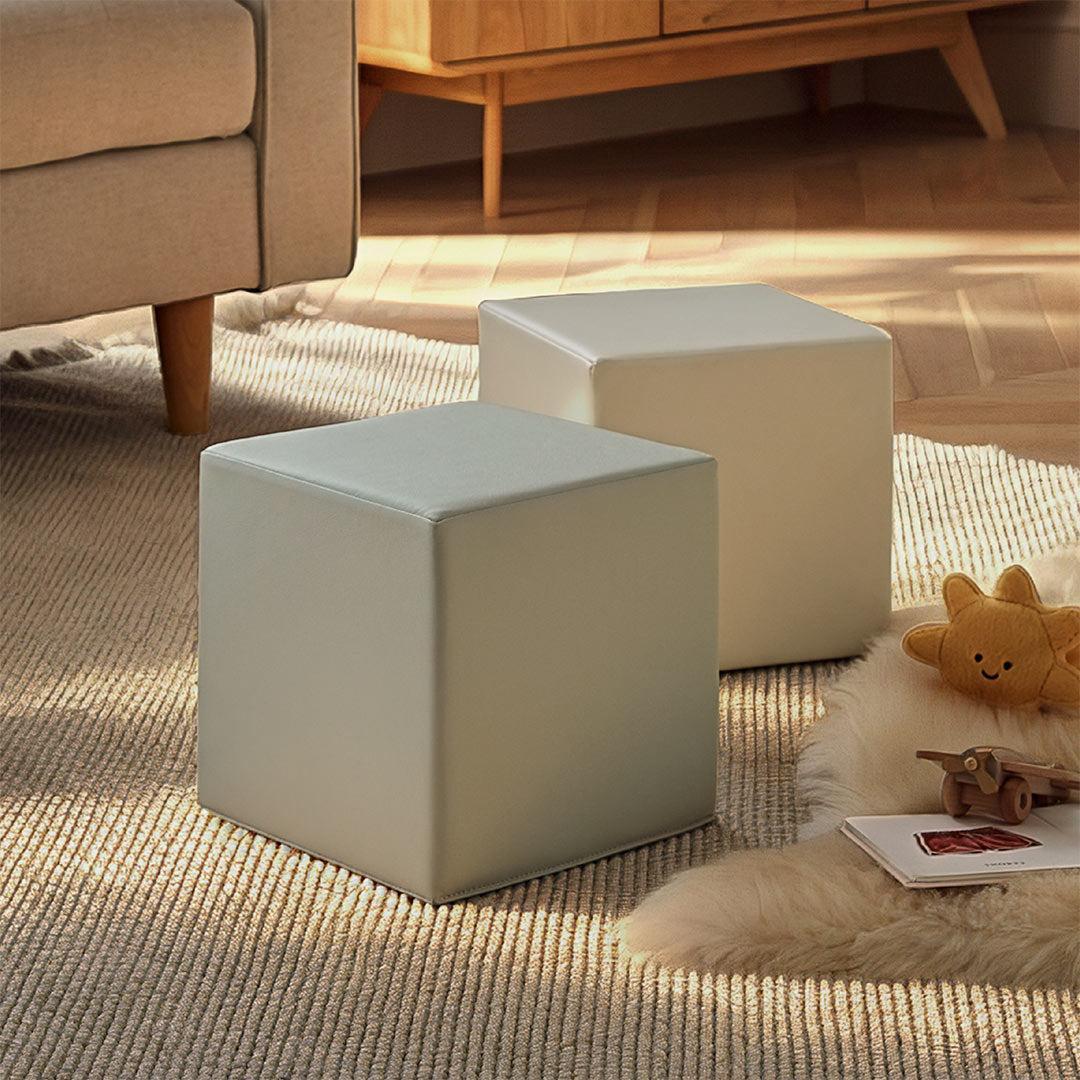 CuddleCo Soft Play Cubes 2pc - Sea Salt/Pebble - Image 5