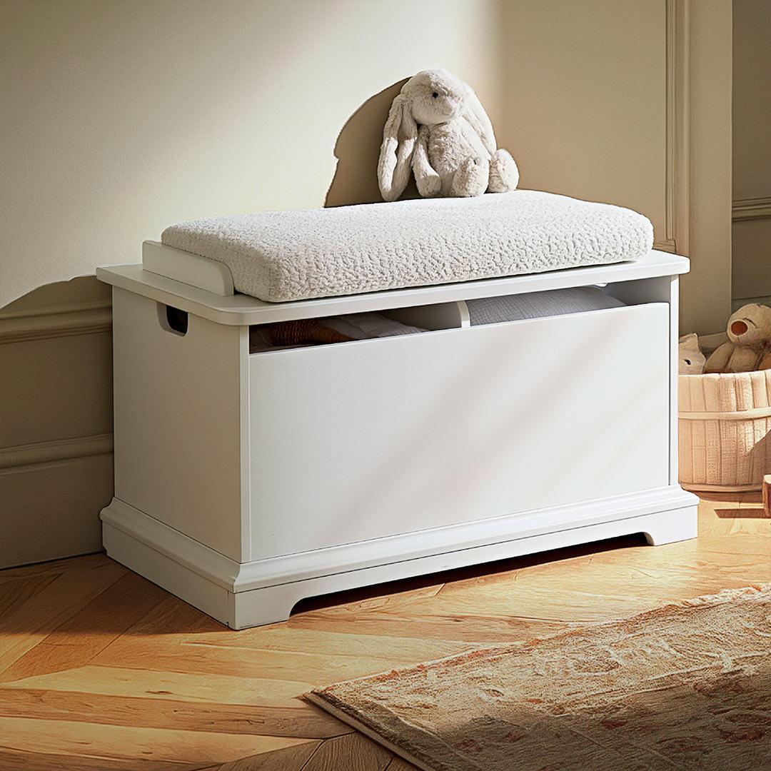 CuddleCo Storage Box & Cushion - White - Image 2
