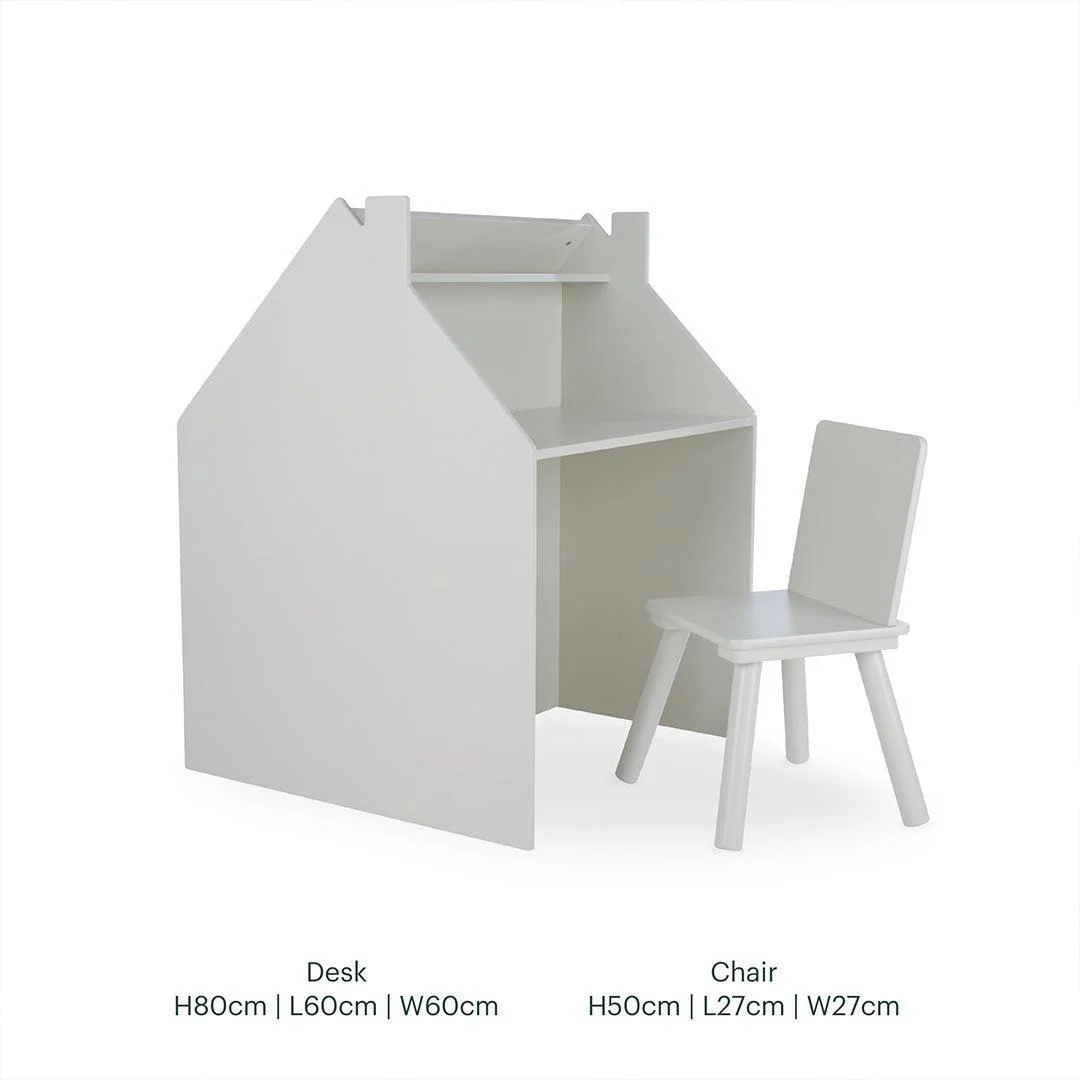 CuddleCo Storage Desk + Easel & Chair - Pebble - Image 5