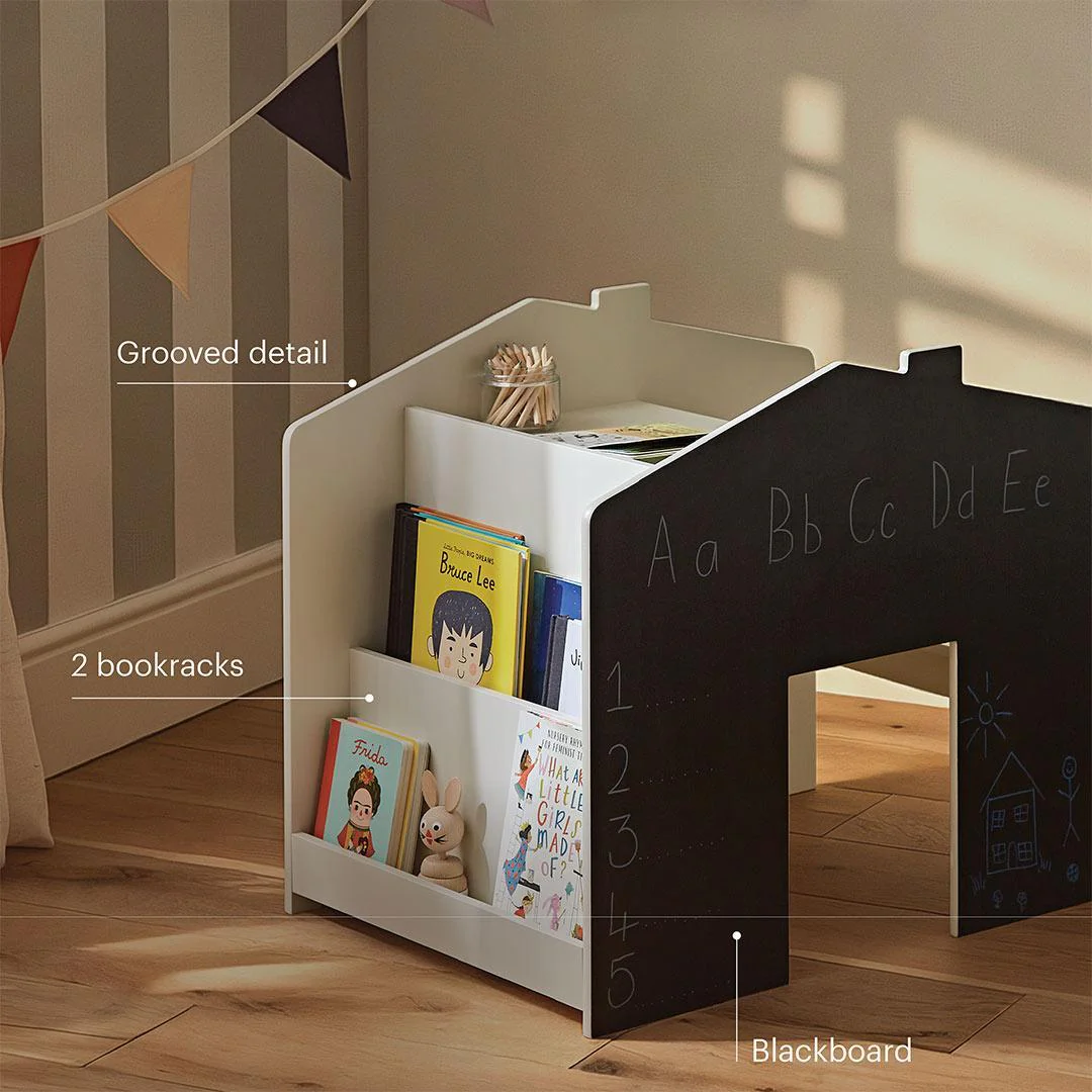 CuddleCo Storage Desk with Bench - Pebble - Image 2