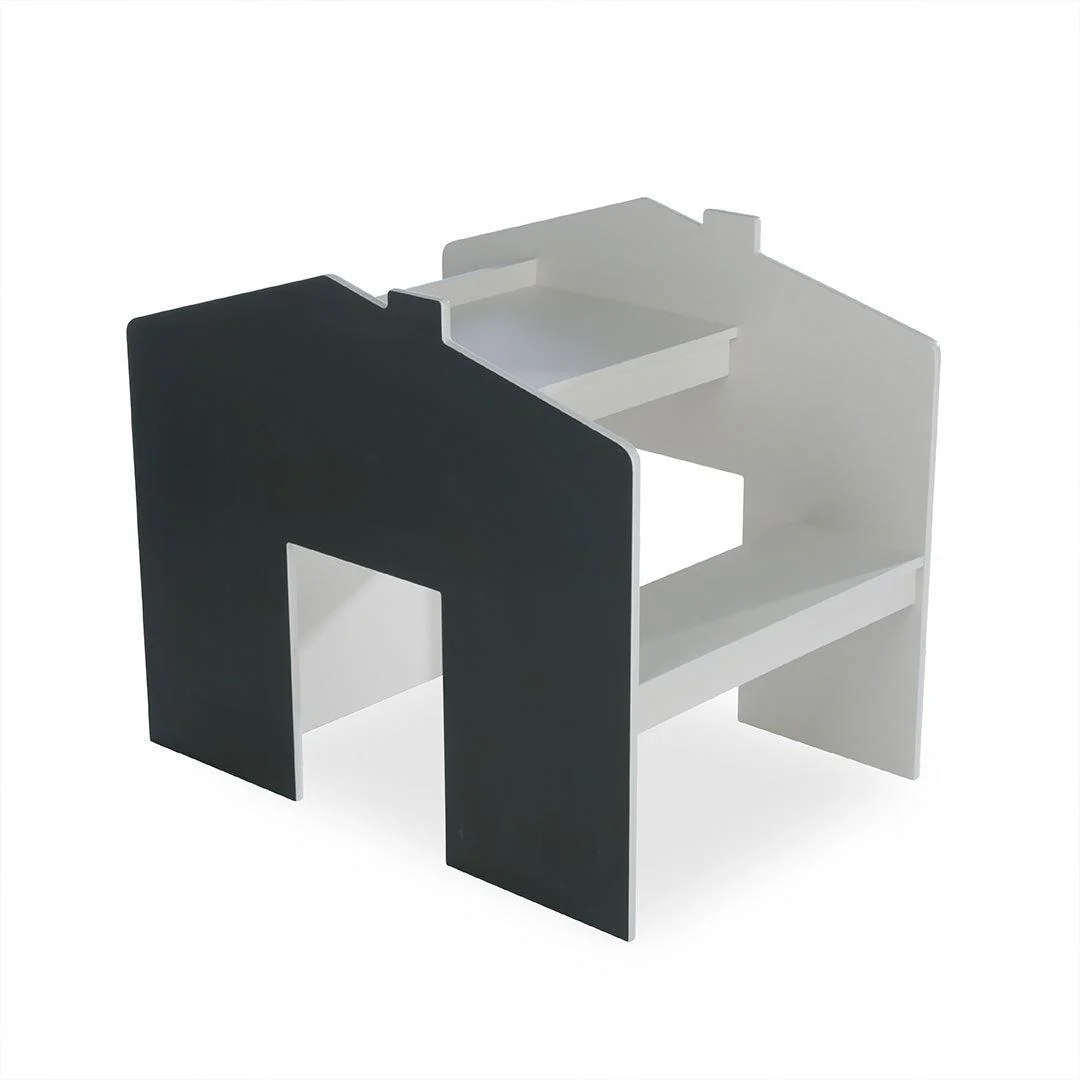CuddleCo Storage Desk with Bench - Pebble - Image 4