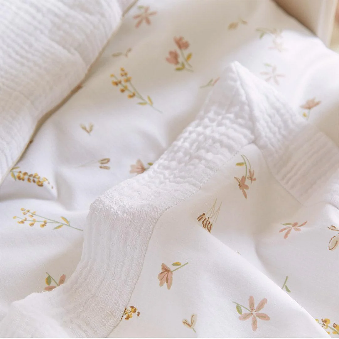 CuddleCo Universal Crib/ Co Sleeper Bedding Set - Cashmere Meadow - Image 3