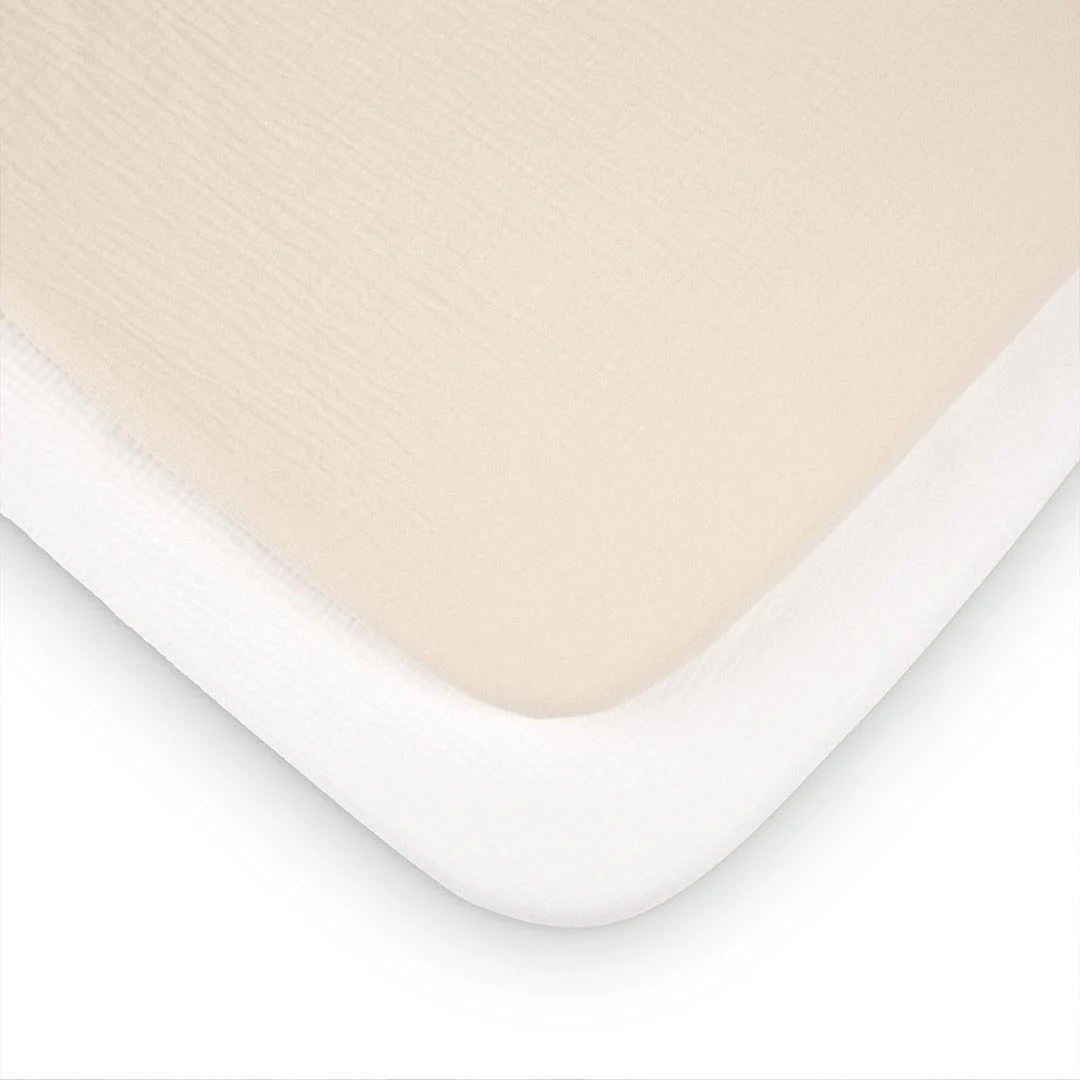 CuddleCo Universal Crib/ Co Sleeper Bedding Set - Cashmere Waffle - Image 7
