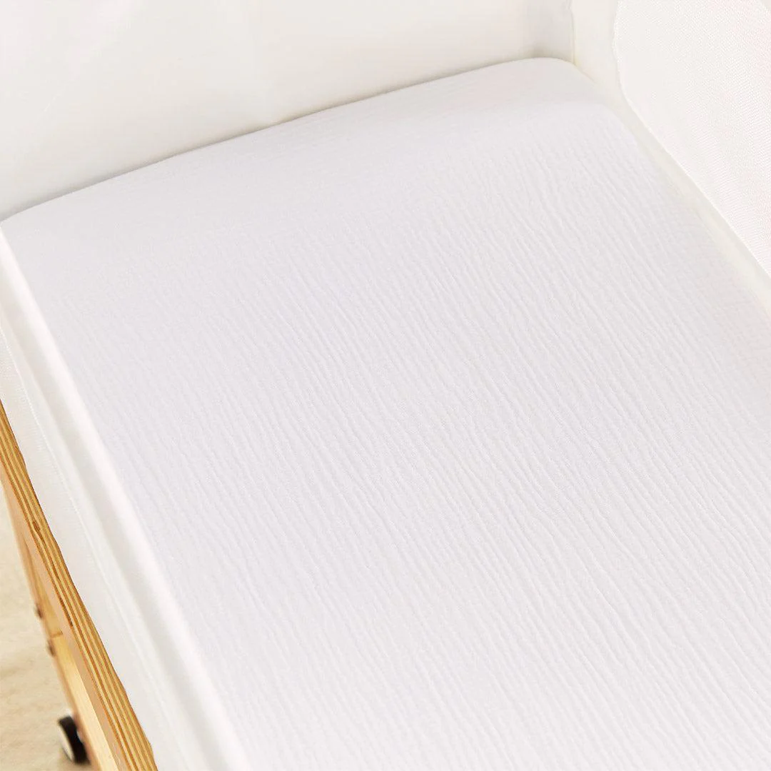 CuddleCo Universal Crib/ Co Sleeper Sheets 2pk - Cashmere Waffle - Image 3