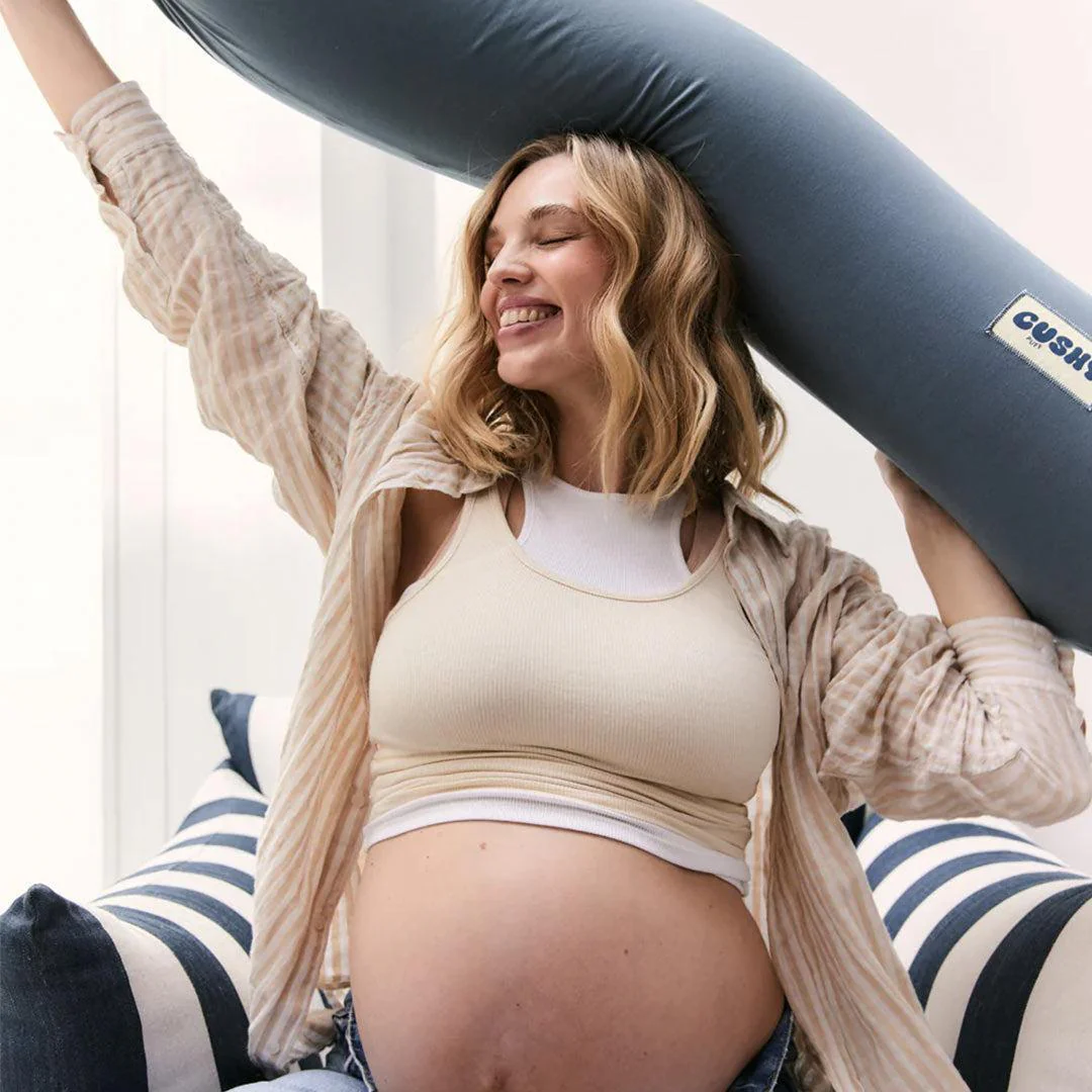 Cushy Puff Pregnancy Pillow - Stone Blue - Image 2