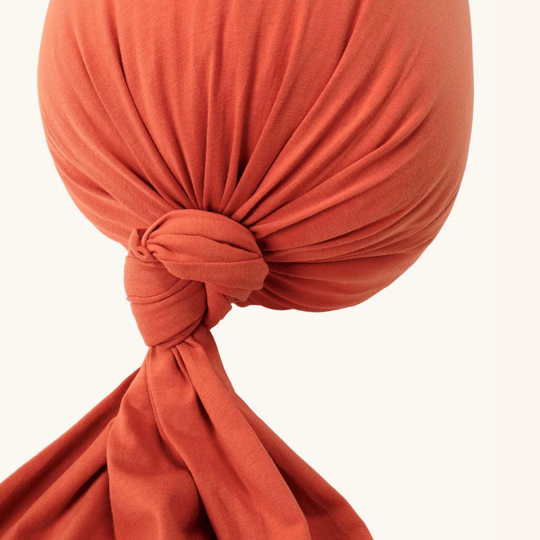 Cushy Puff Pregnancy Pillow Cover - Terracotta Red - Image 5