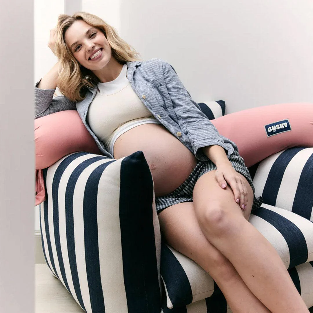 Cushy Puff Pregnancy Pillow Cover - Tickle Me Pink - Image 4
