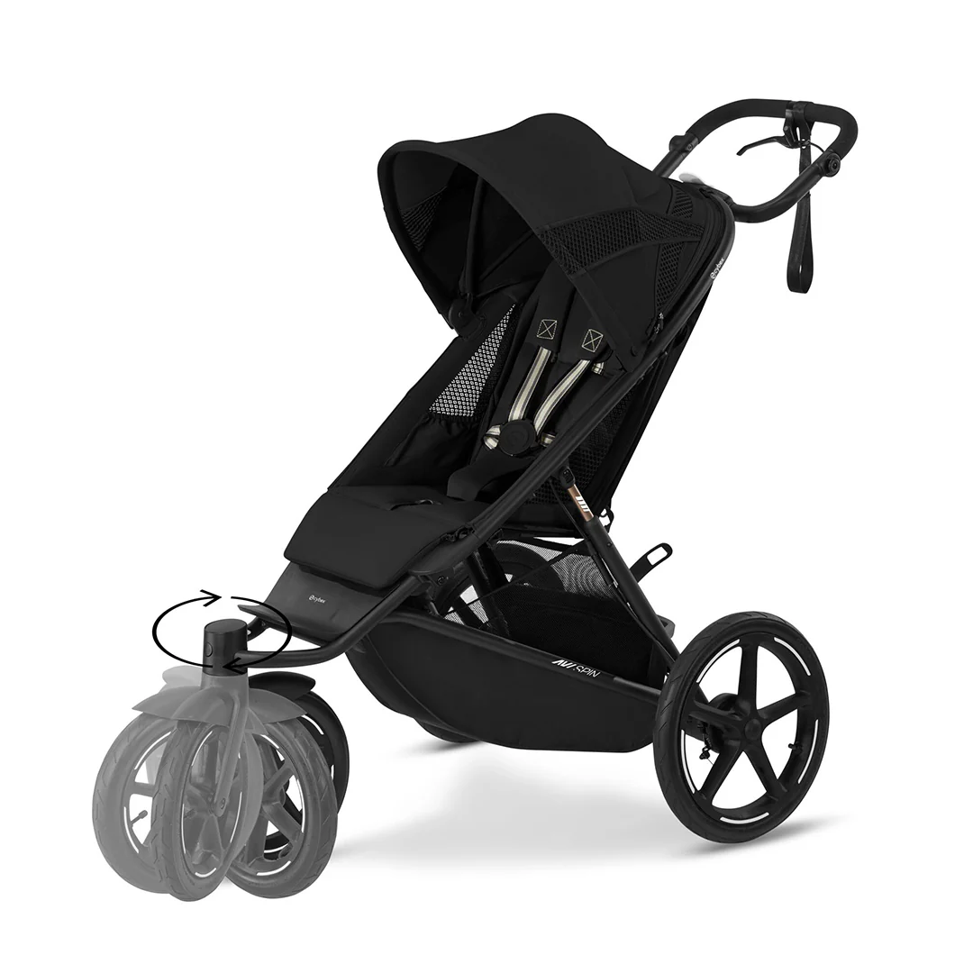 CYBEX Avi Spin Stroller - Moon Black - Image 17