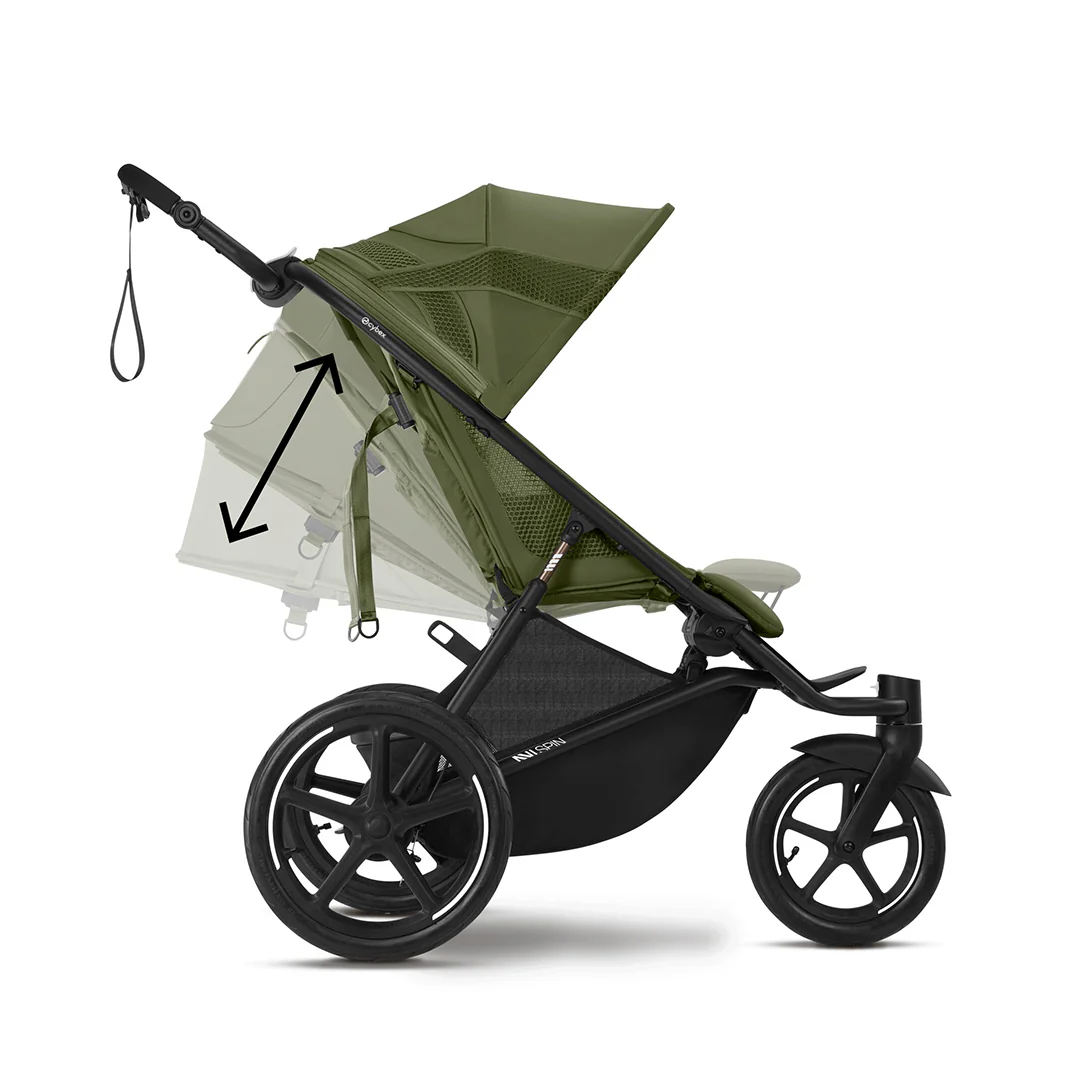CYBEX Avi Spin Stroller - Moss Green - Image 4