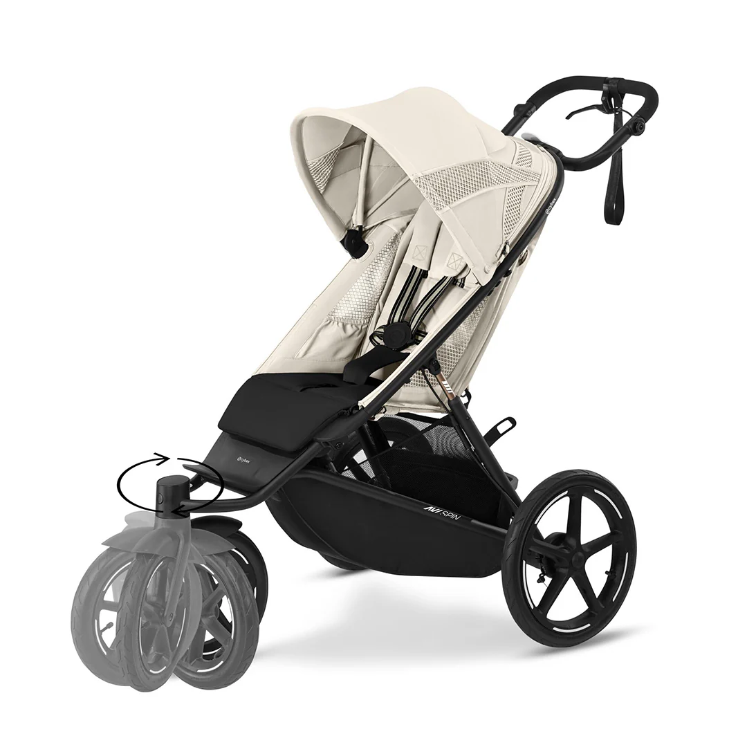 CYBEX Avi Spin Stroller - Seashell Beige - Image 17