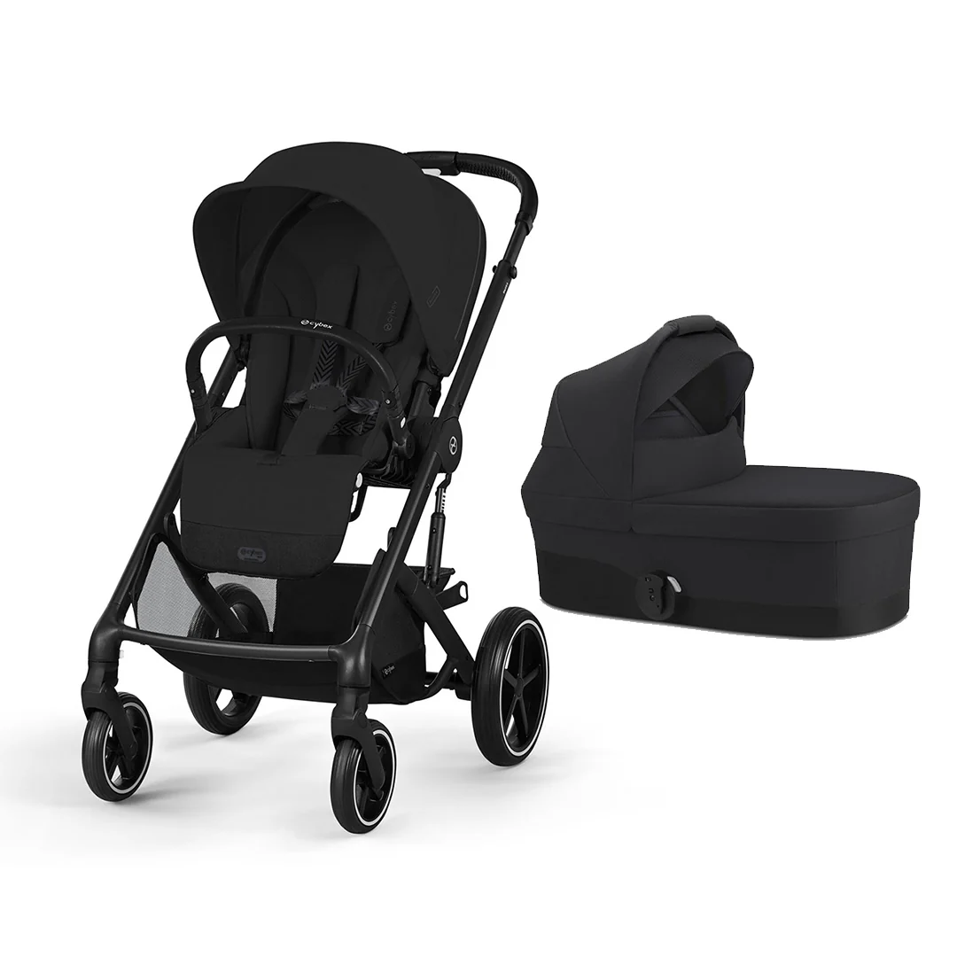 Cybex Balios S Lux Pushchair & Carrycot Bundle - Black/Grey