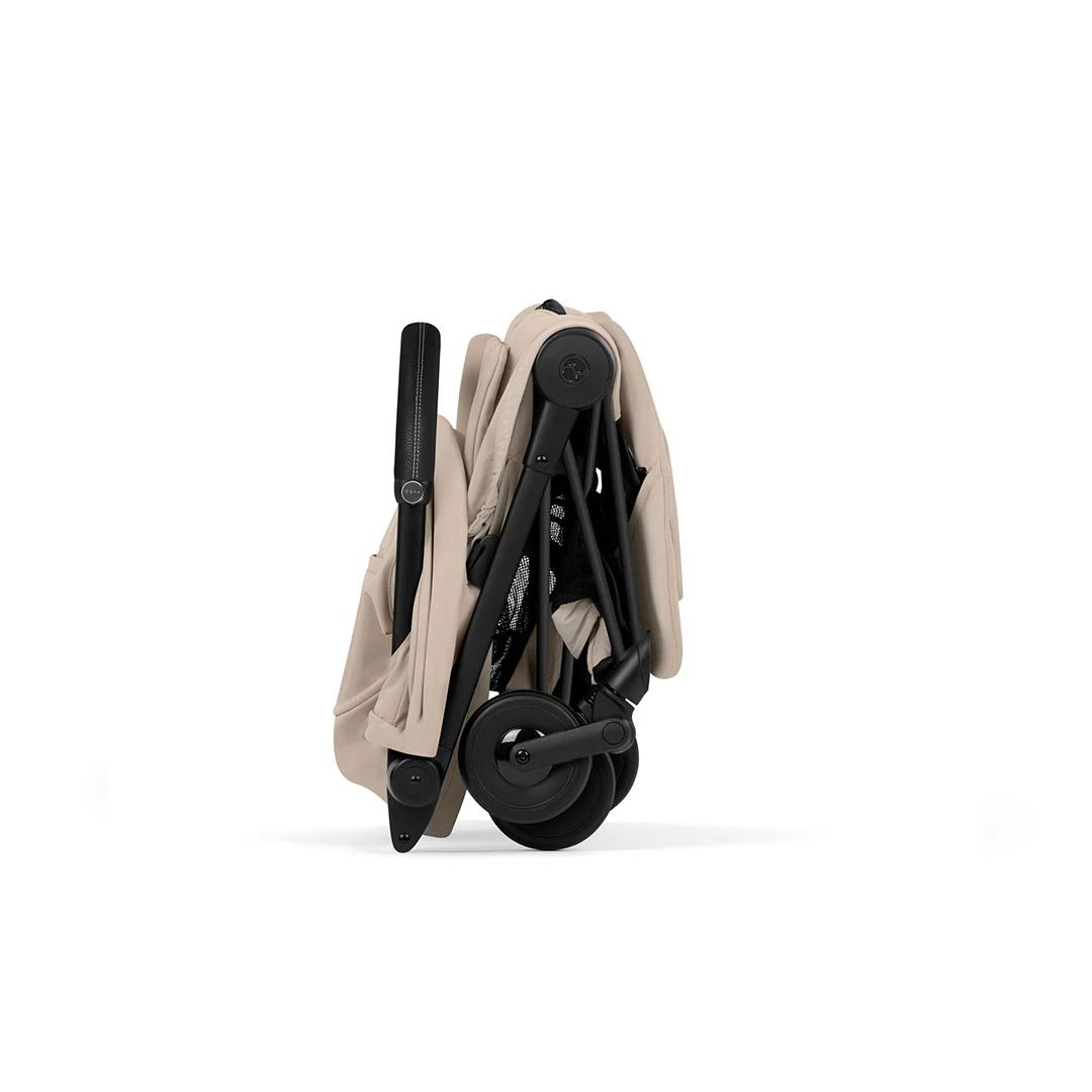 CYBEX Coya Comfort Compact Stroller - Cozy Beige/Black - Image 5