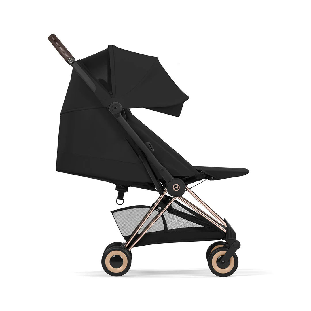 CYBEX Coya Comfort Compact Stroller & Carrycot - Sepia Black/Rose Gold - Image 9