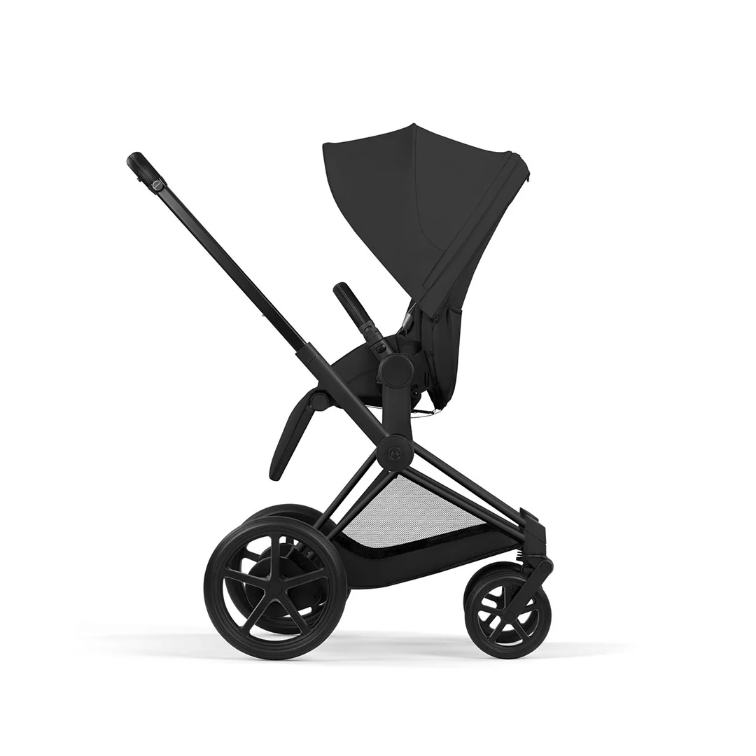 CYBEX e-Priam Comfort Pushchair & Foldable Carrycot - Sepia Black/Black - Image 9