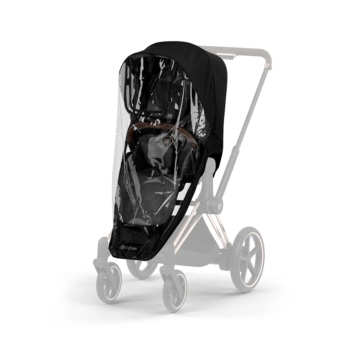 CYBEX e-Priam Comfort Pushchair & Foldable Carrycot - Sepia Black/Rose Gold - Image 13
