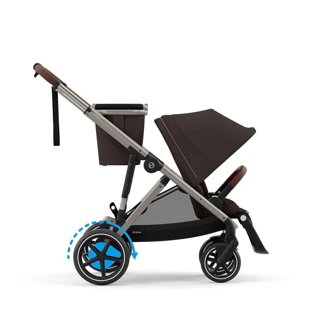 CYBEX e-Gazelle S Pushchair - Chocolate Brown - Image 5