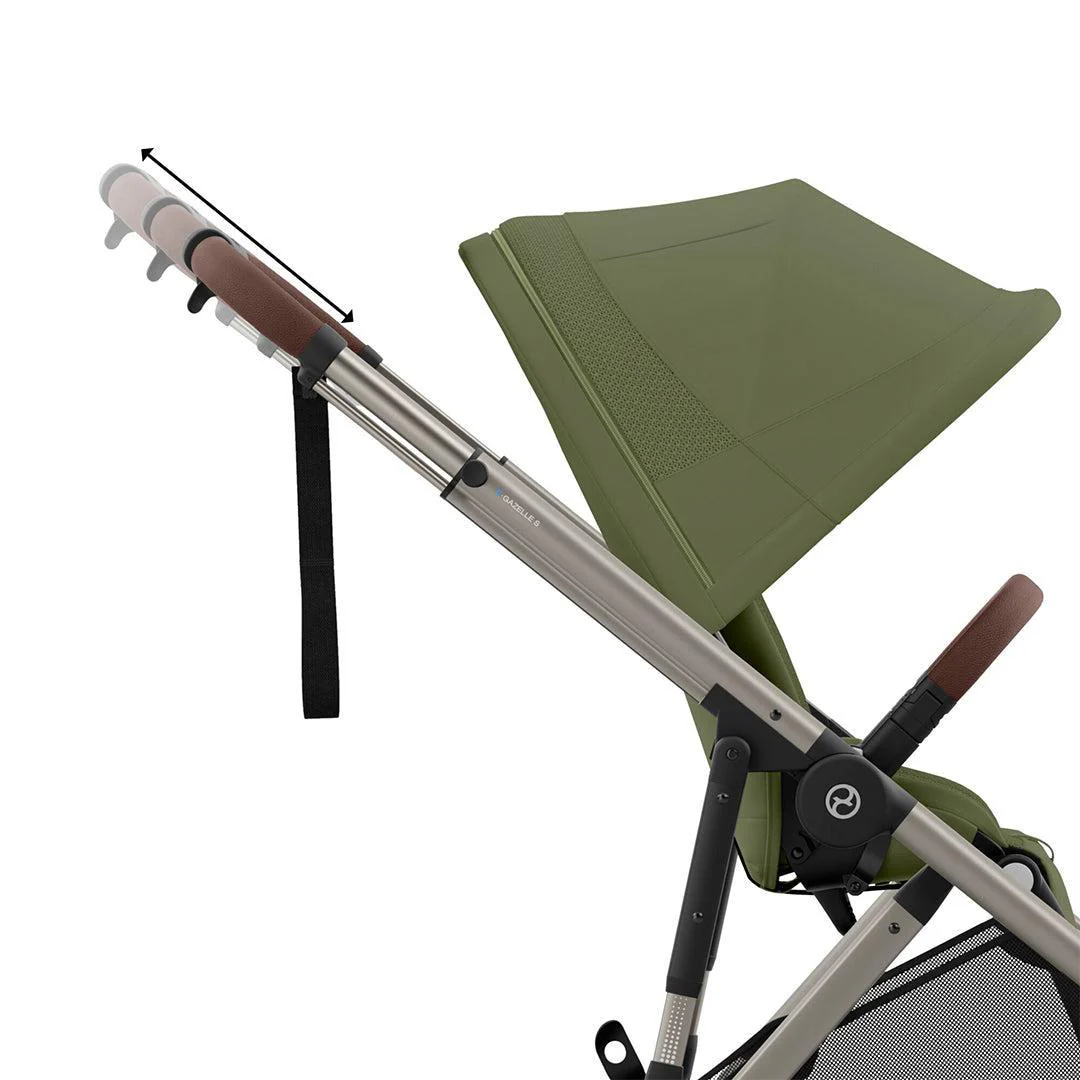 CYBEX e-Gazelle S Pushchair - Moss Green - Image 8