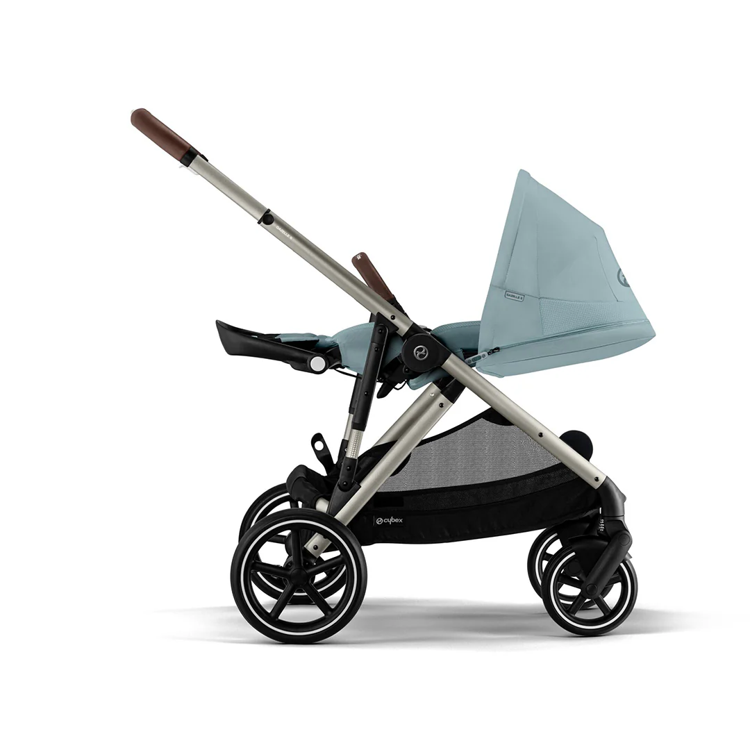 CYBEX Gazelle S Pushchair - Stormy Blue - Taupe - Image 5