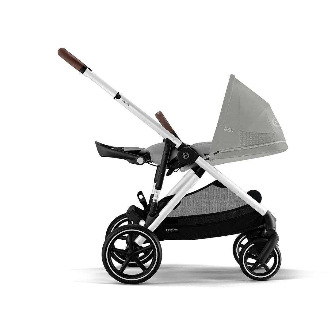 CYBEX Gazelle S Pushchair - Stone Grey - Silver - Image 5