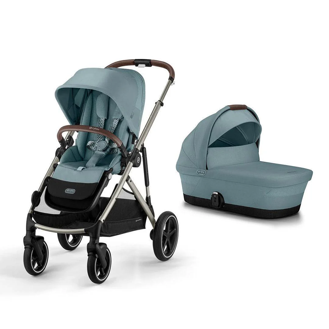 CYBEX Gazelle S Pushchair - Stormy Blue - Taupe - Image 7