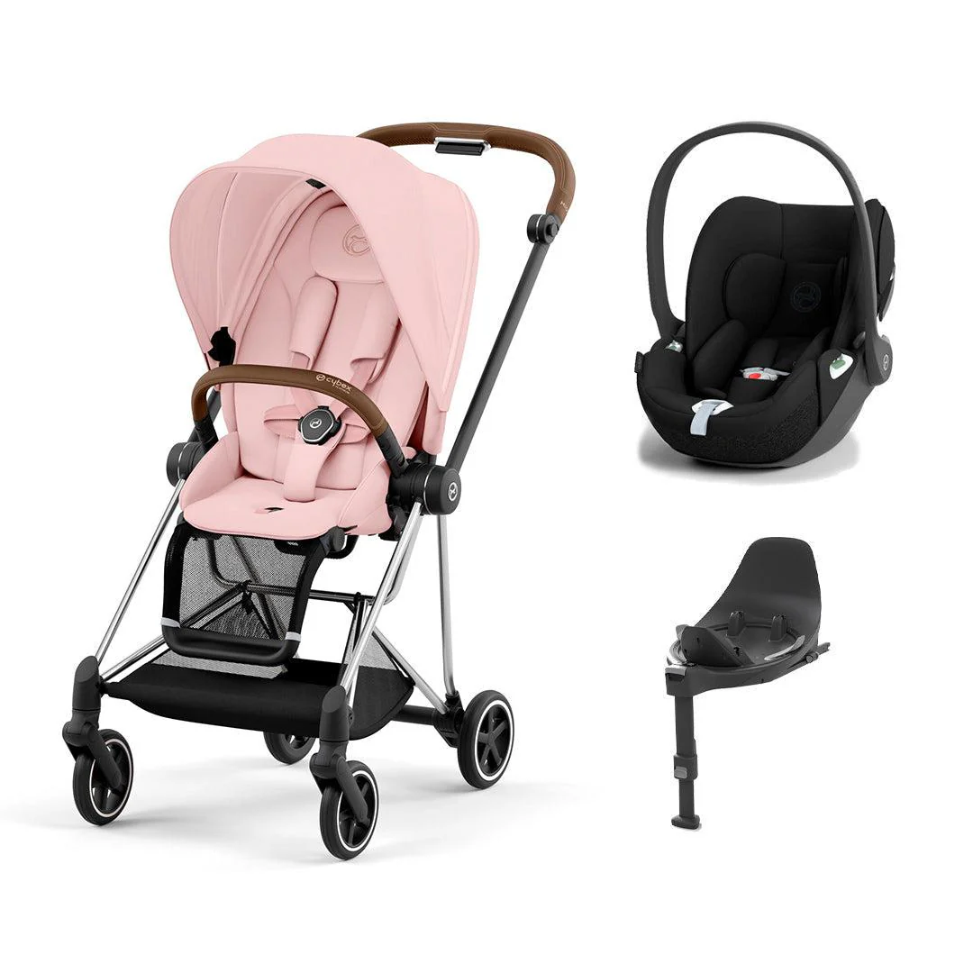 CYBEX Mios + Cloud T Travel System - Peach Pink - Image 7