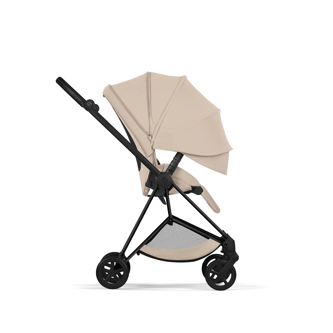 CYBEX Mios Comfort Pushchair & Foldable Carrycot - Cozy Beige/Black - Image 10