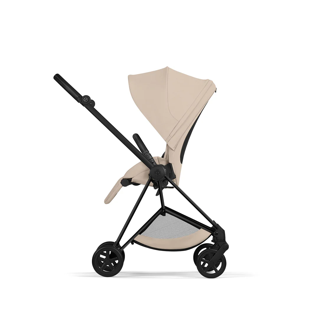 CYBEX Mios Comfort Pushchair & Foldable Carrycot - Cozy Beige/Black - Image 7