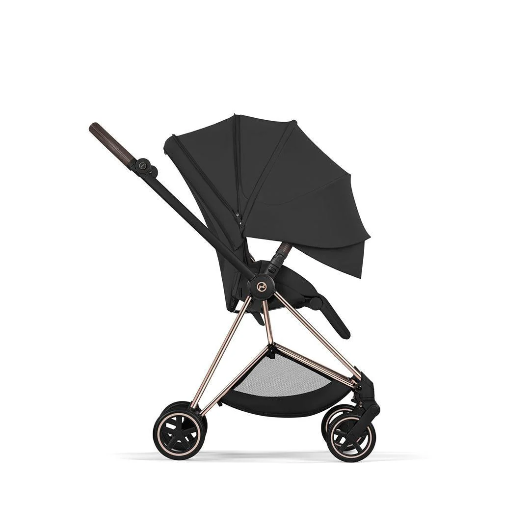 CYBEX Mios Comfort Pushchair & Foldable Carrycot - Sepia Black/Rose Gold - Image 10