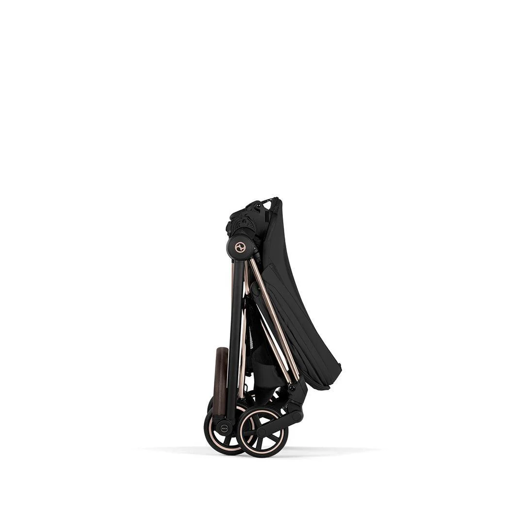 CYBEX Mios Comfort Pushchair & Foldable Carrycot - Sepia Black/Rose Gold - Image 11