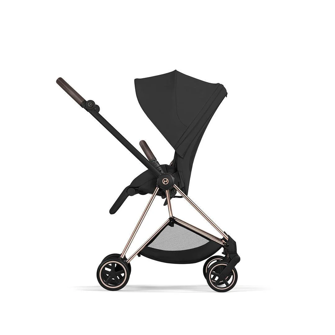 CYBEX Mios Comfort Pushchair & Foldable Carrycot - Sepia Black/Rose Gold - Image 7