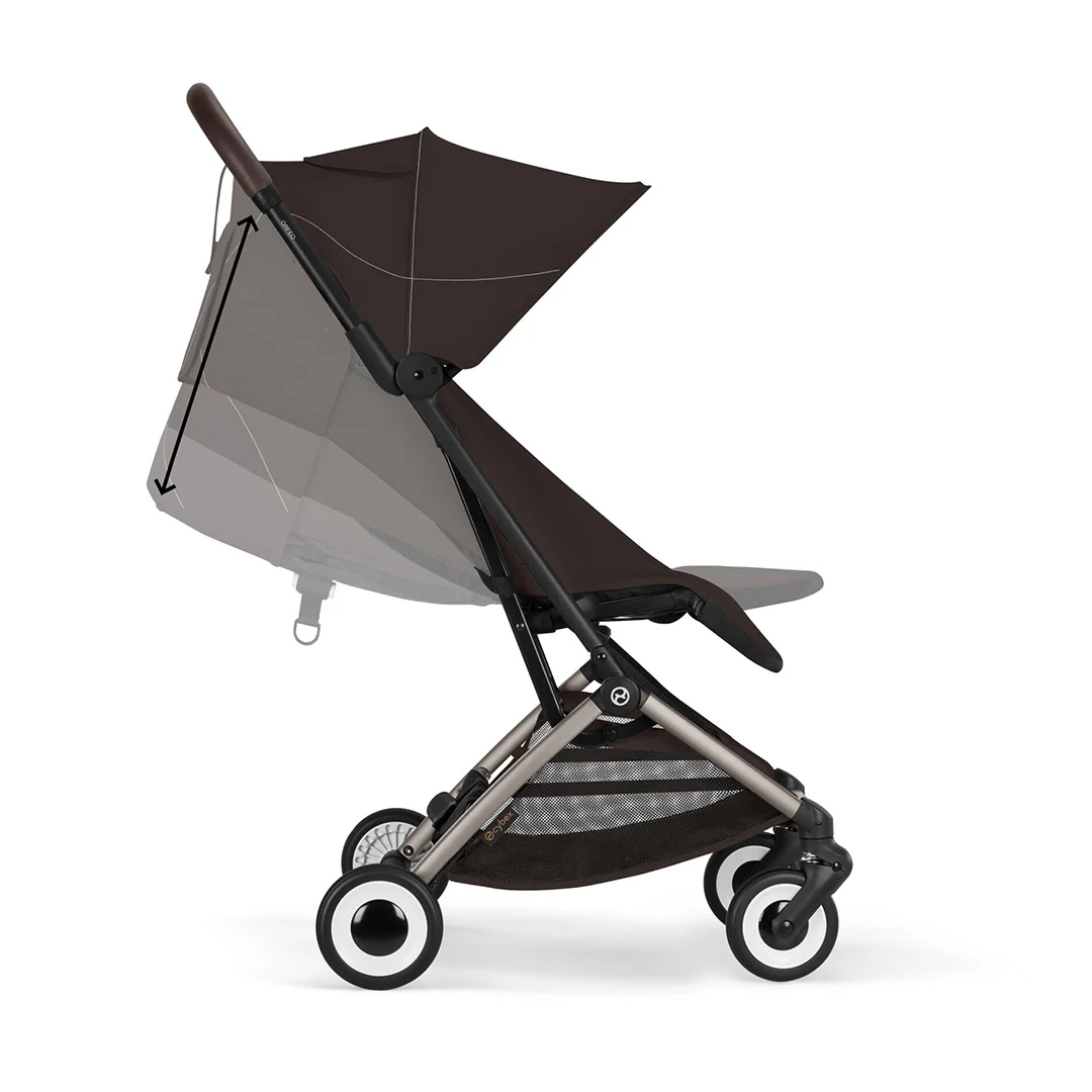 CYBEX Orfeo Compact Stroller - Chocolate Brown - Image 4