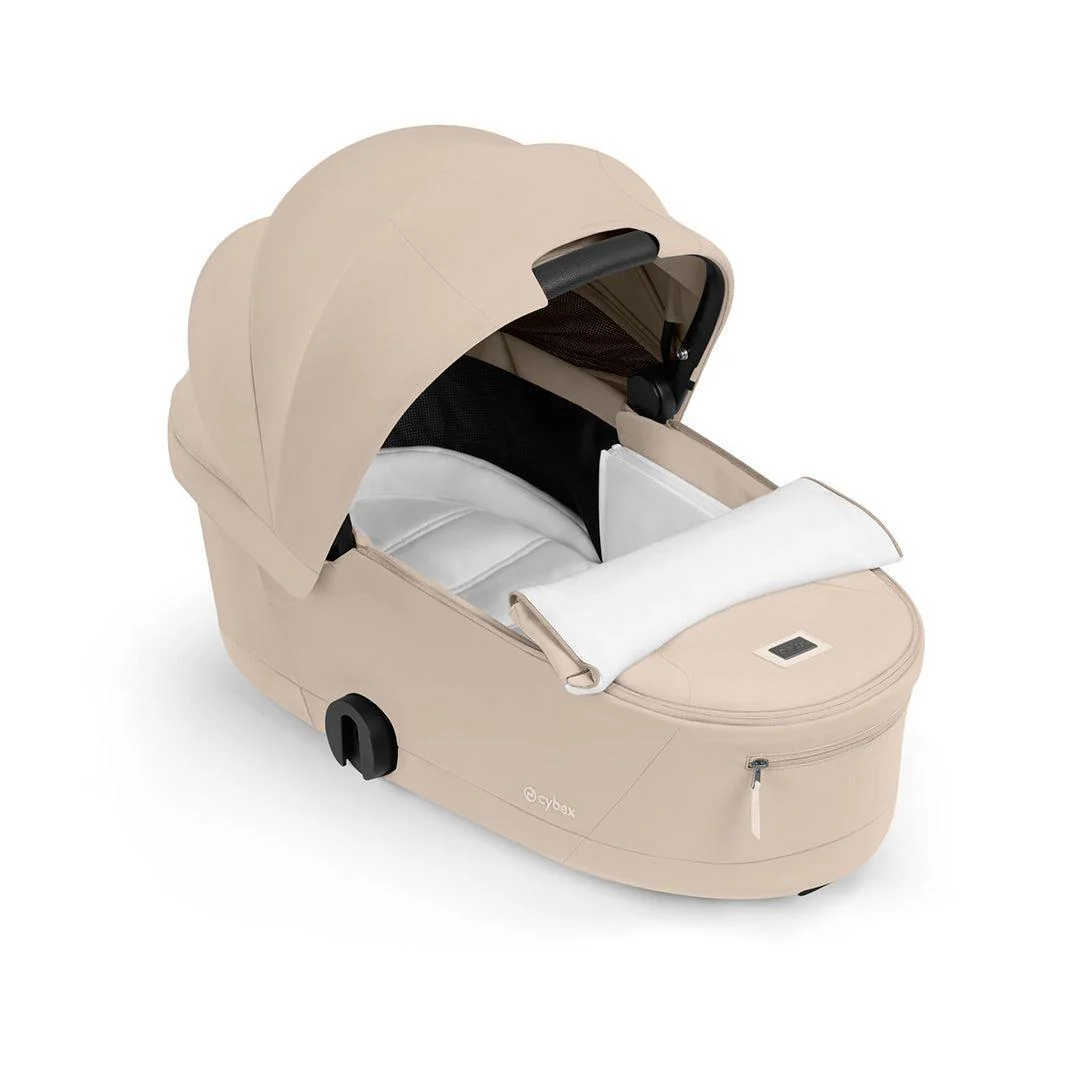 CYBEX Priam Comfort Pushchair & Foldable Carrycot - Cozy Beige/Black - Image 3