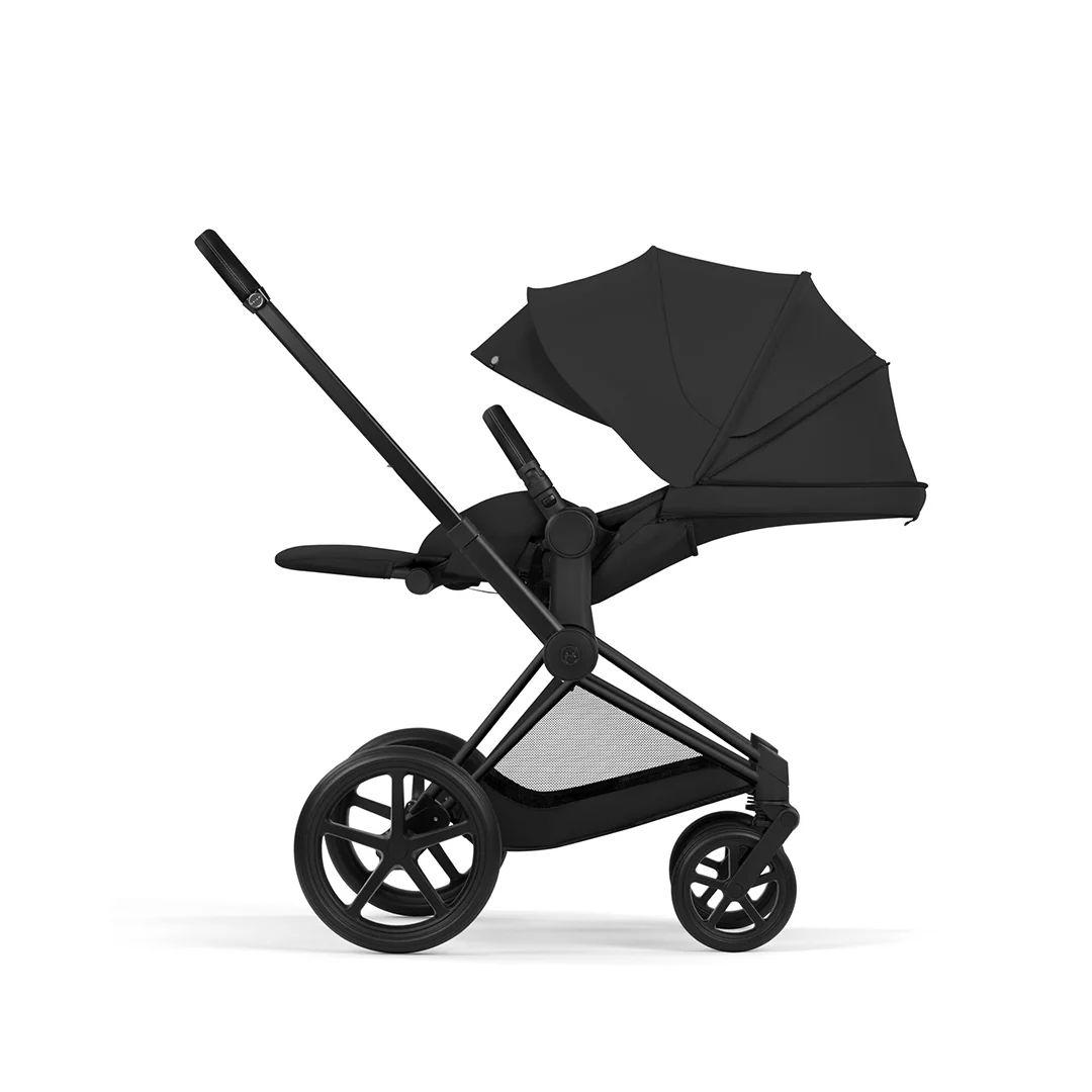 CYBEX Priam Comfort Pushchair & Foldable Carrycot - Sepia Black/Black - Image 8