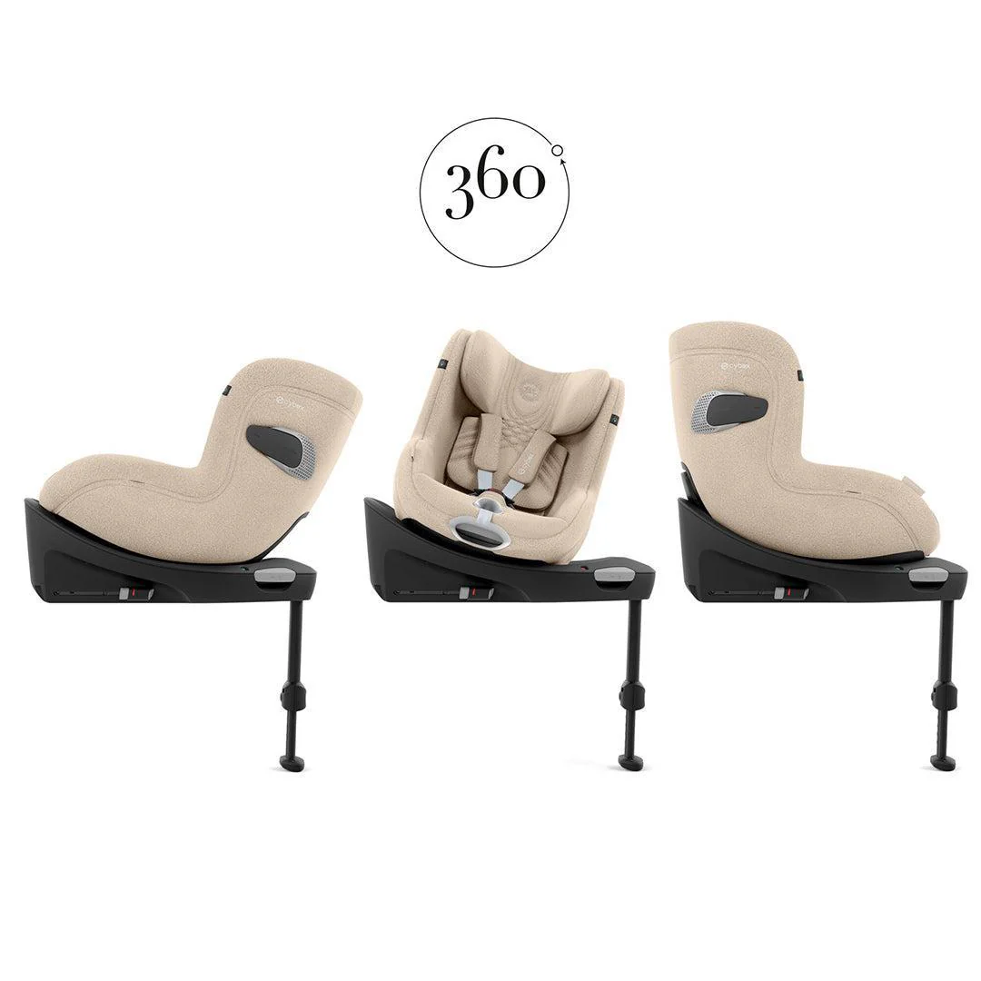 CYBEX Sirona Ti i-Size Plus Car Seat - Cozy Beige - Image 2