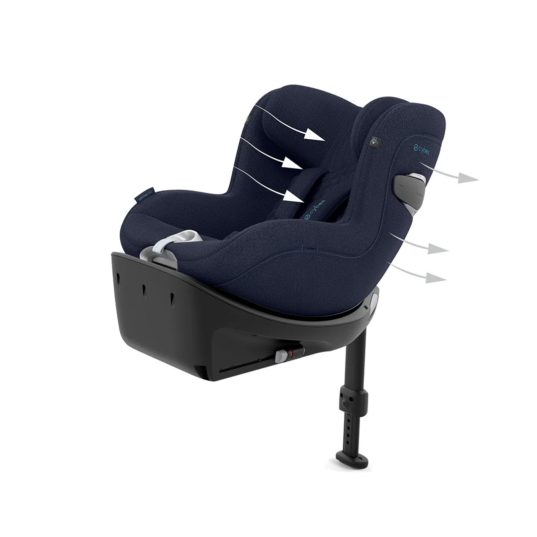 CYBEX Sirona Ti i-Size Plus Car Seat - Nautical Blue - Image 5