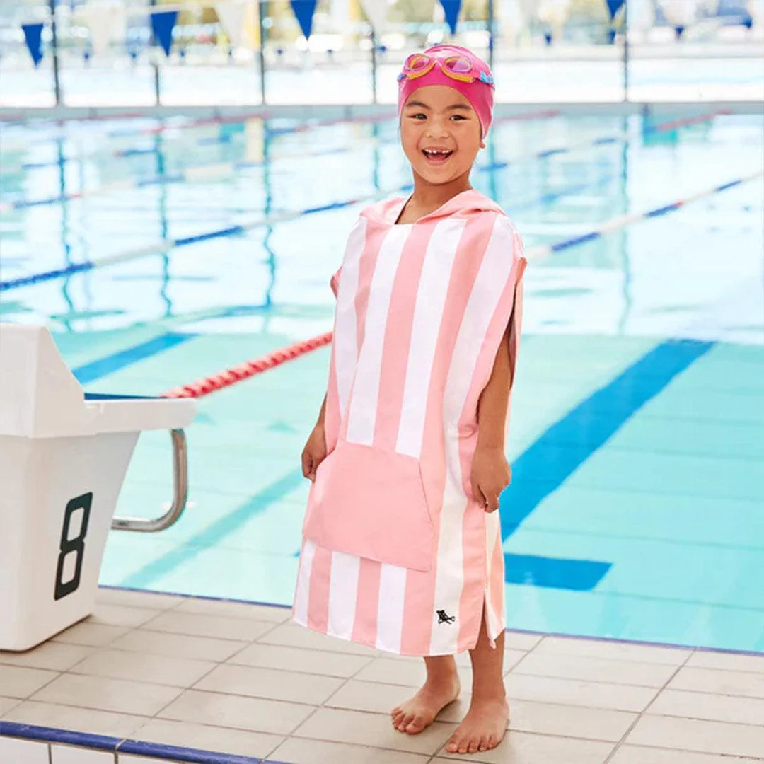Dock & Bay Kid's Beach Poncho - Malibu Pink - Image 7