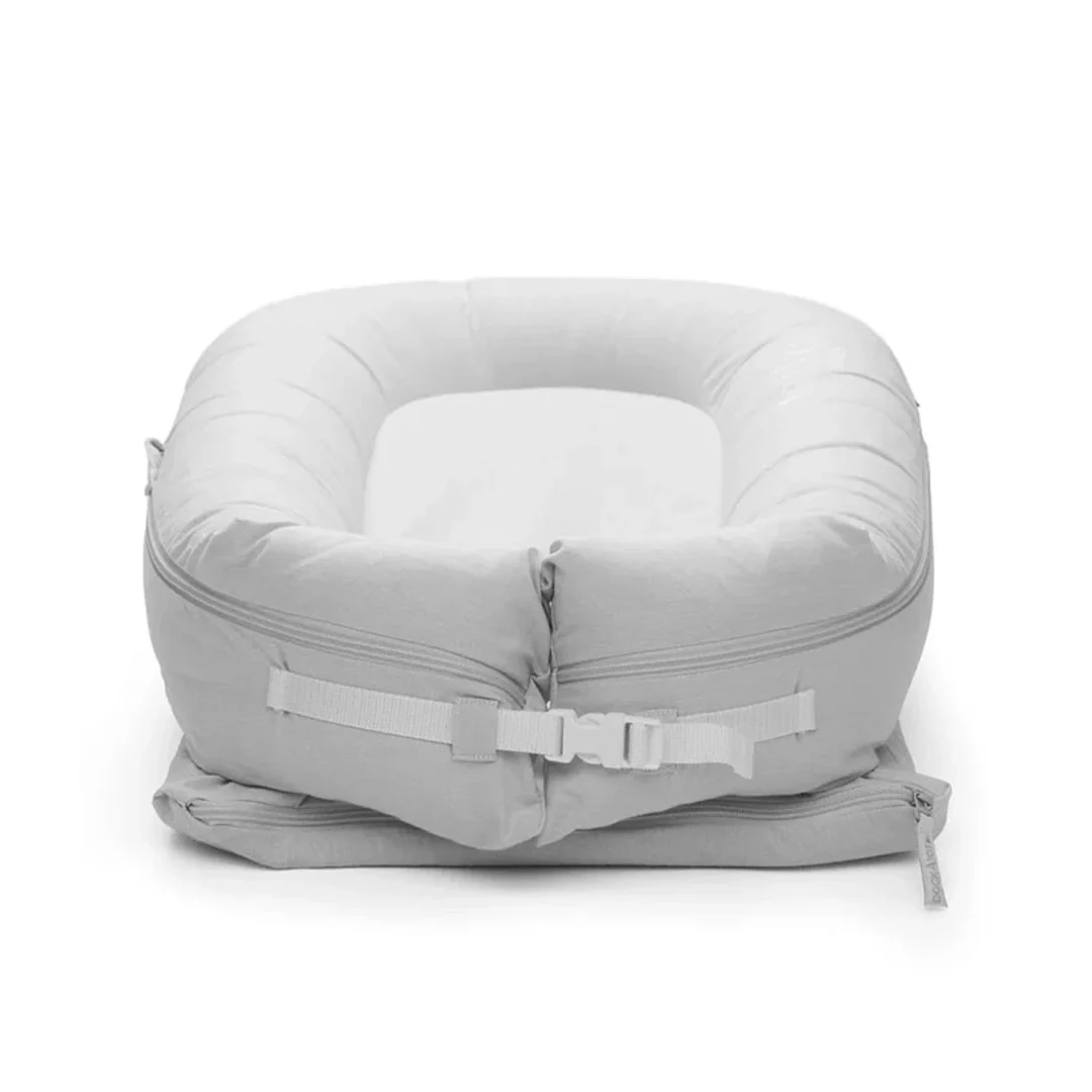 DockATot Deluxe+ Dock - Fog Grey Chambray - Image 3