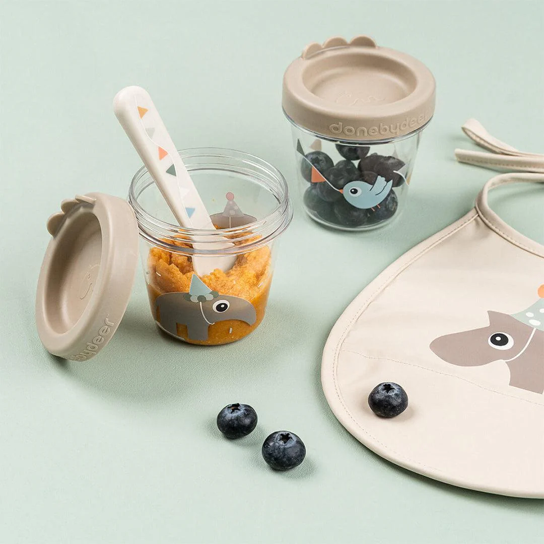 Done by Deer Baby Food Container 2 Pack - Celebration Sand - Image 2