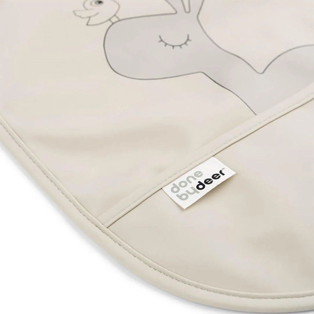 Done by Deer Velcro Bibs - Lalee - Sand - 2 Pack - Image 3