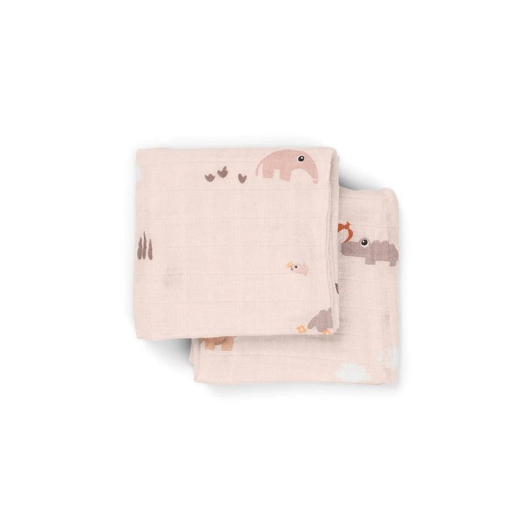 Done By Deer Burp Cloth 2 Pack - Playground Powder - Image 2