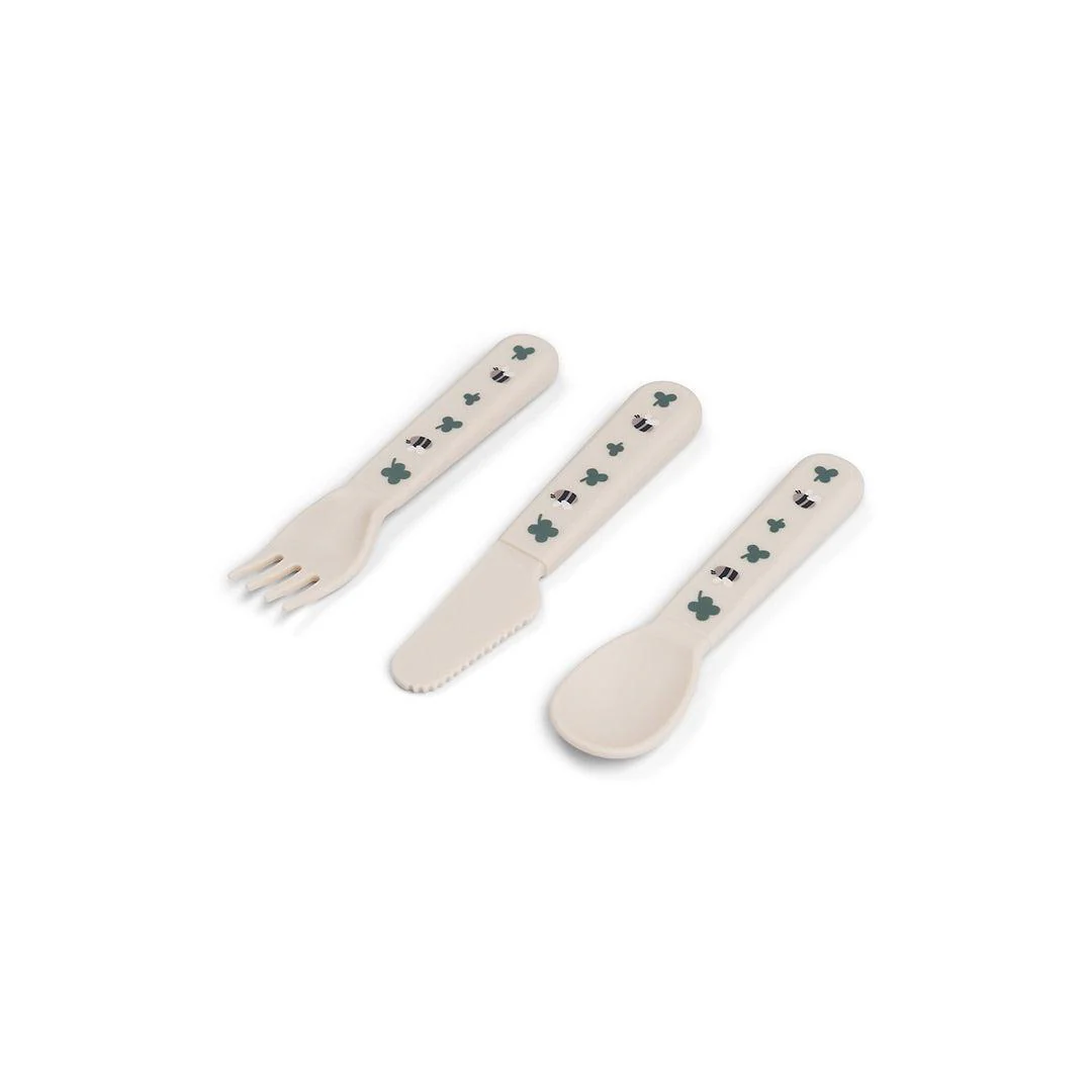 Done By Deer Foodie Cutlery Set - Tiny Farm Sand - Image 3