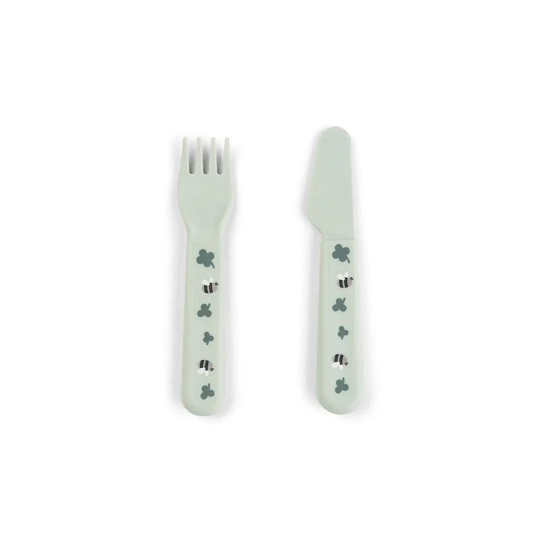 Done by Deer Foodie Dinner Set w/suction - Tiny Farm Green - Image 7