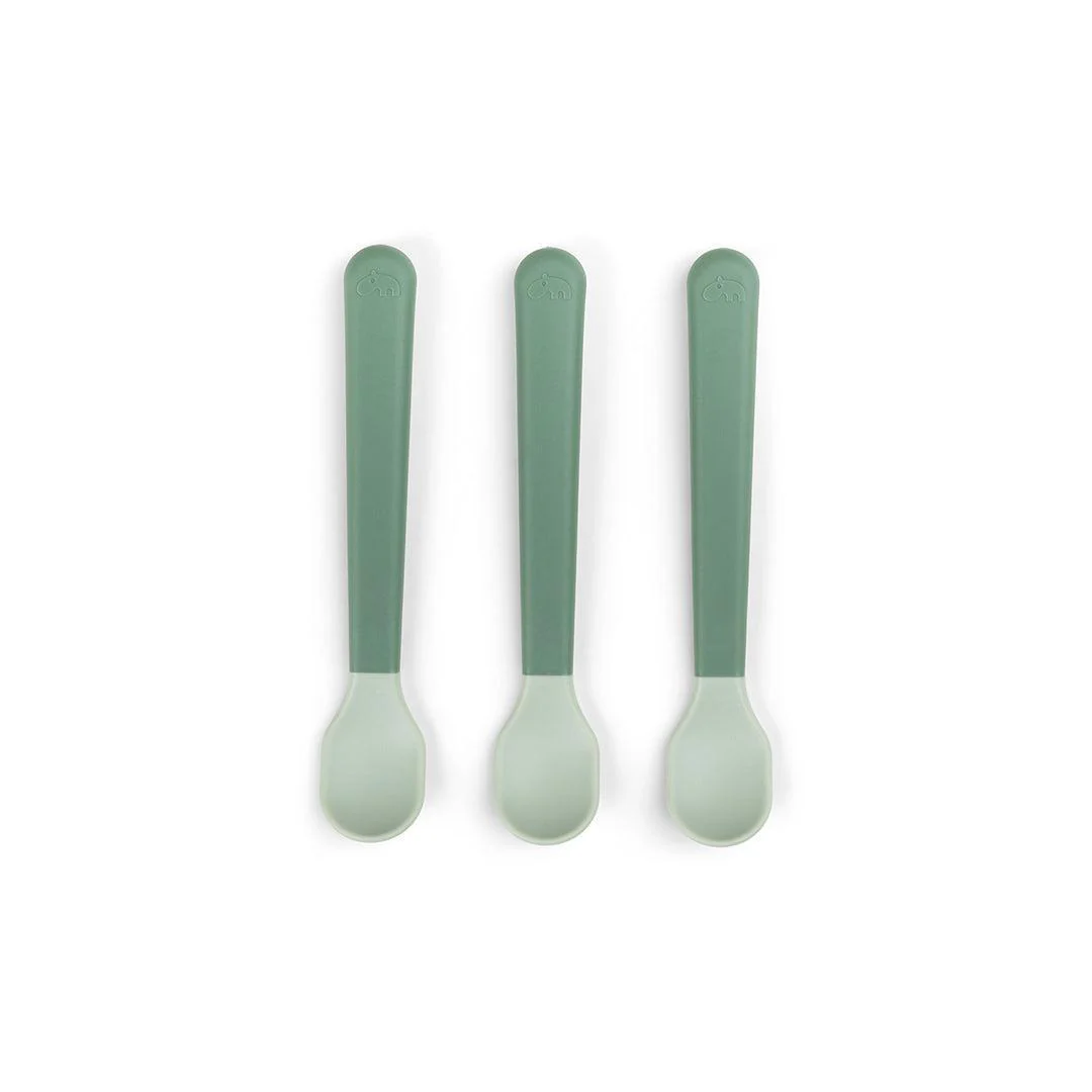 Done By Deer Foodie Easy-Grip Baby Spoon 3 Pack - Green - Image 8