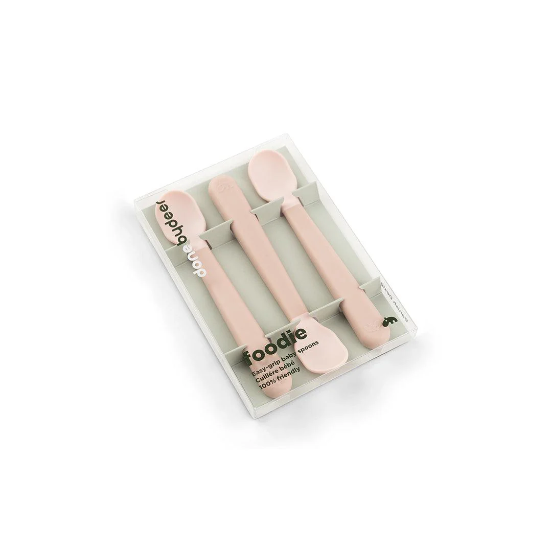 Done by Deer Foodie Easy Grip Baby Spoon - 3 Pack - Powder - Image 4
