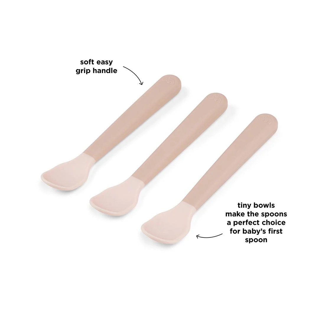 Done by Deer Foodie Easy Grip Baby Spoon - 3 Pack - Powder - Image 6