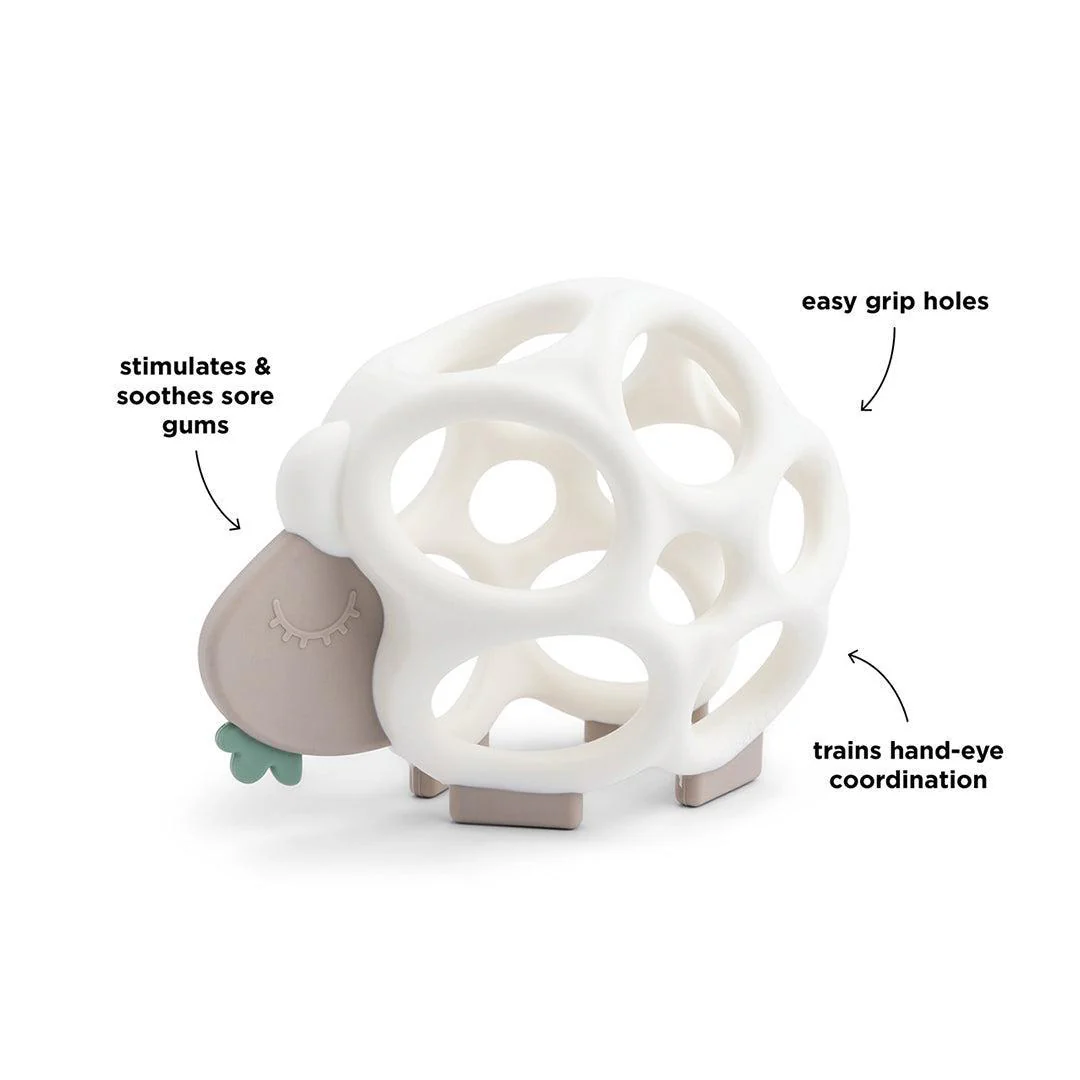 Done By Deer Grip & Teether Toy - Sheepy Sand - Image 2