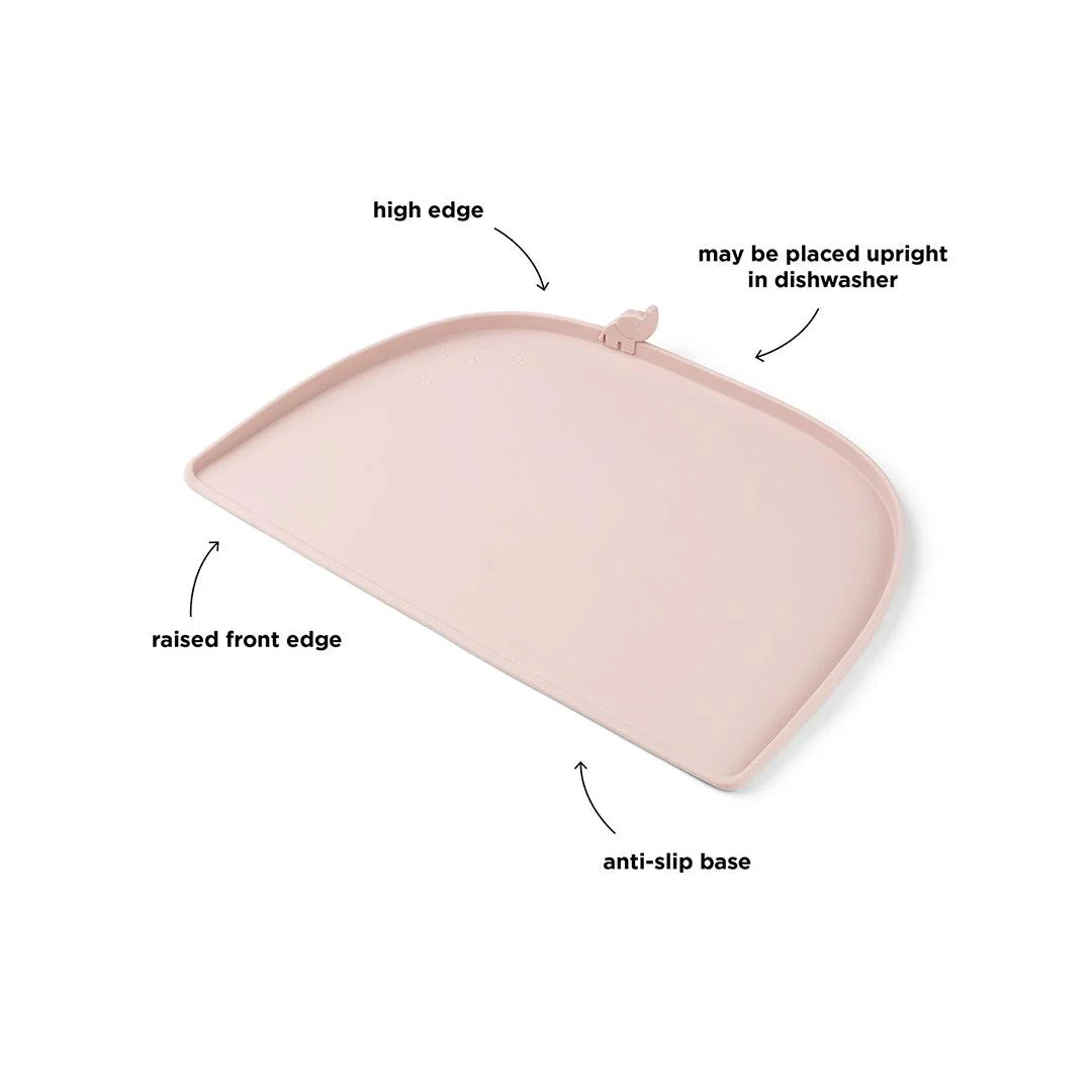 Done by Deer High Edge Silicone Placemat - Powder - Elphee - Image 5