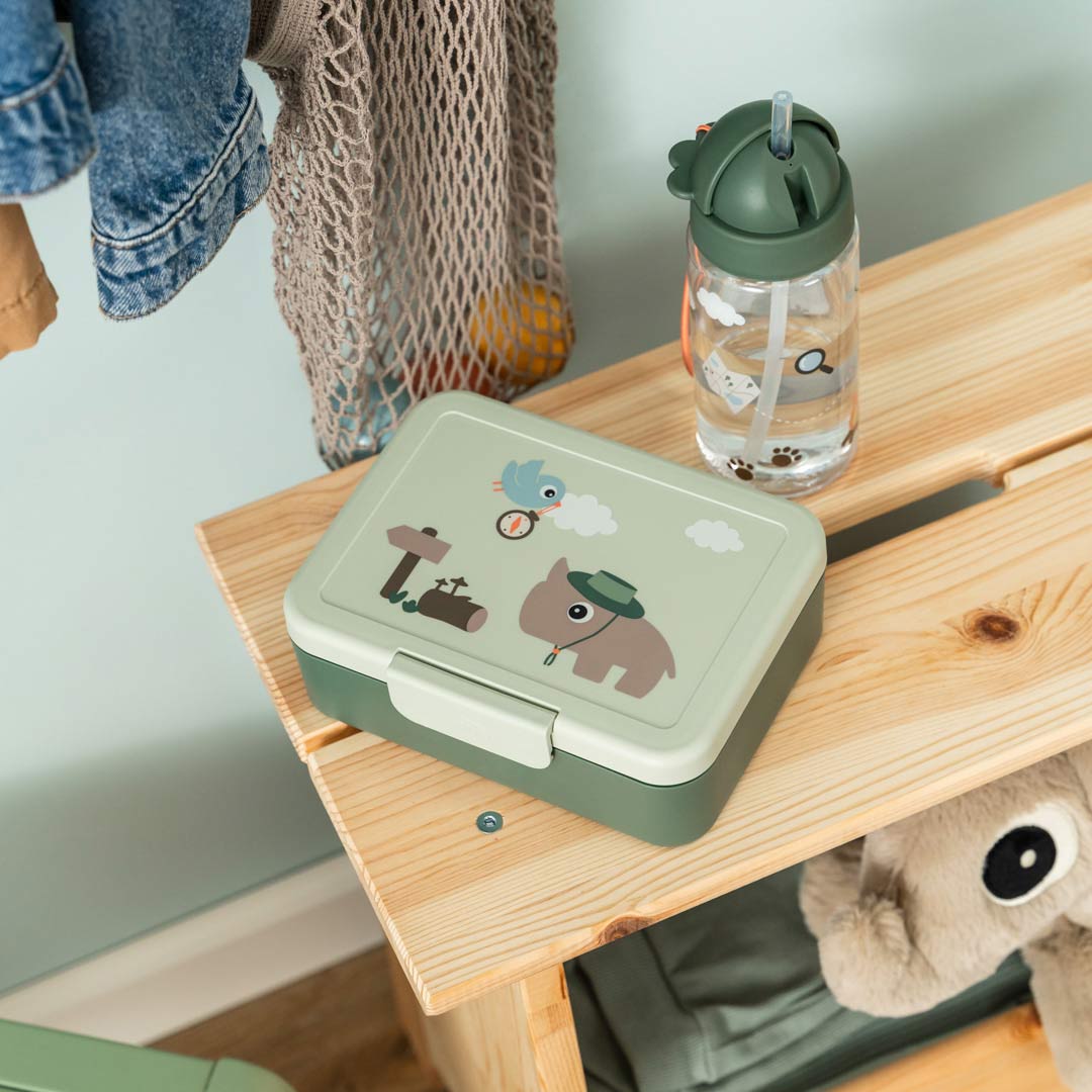 Done by Deer Lunch Box With Divider - Tiny Trails Green - Image 11