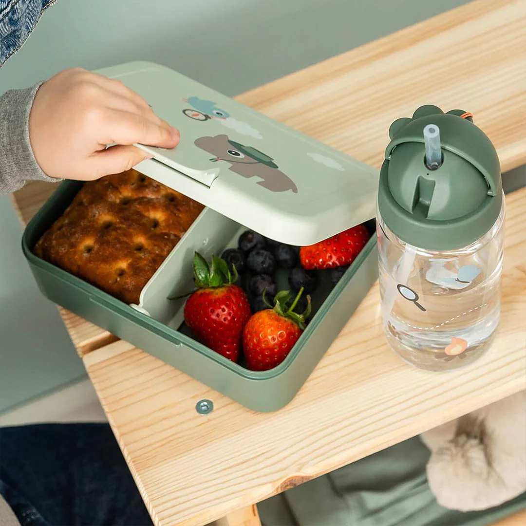 Done by Deer Lunch Box With Divider - Tiny Trails Green - Image 4